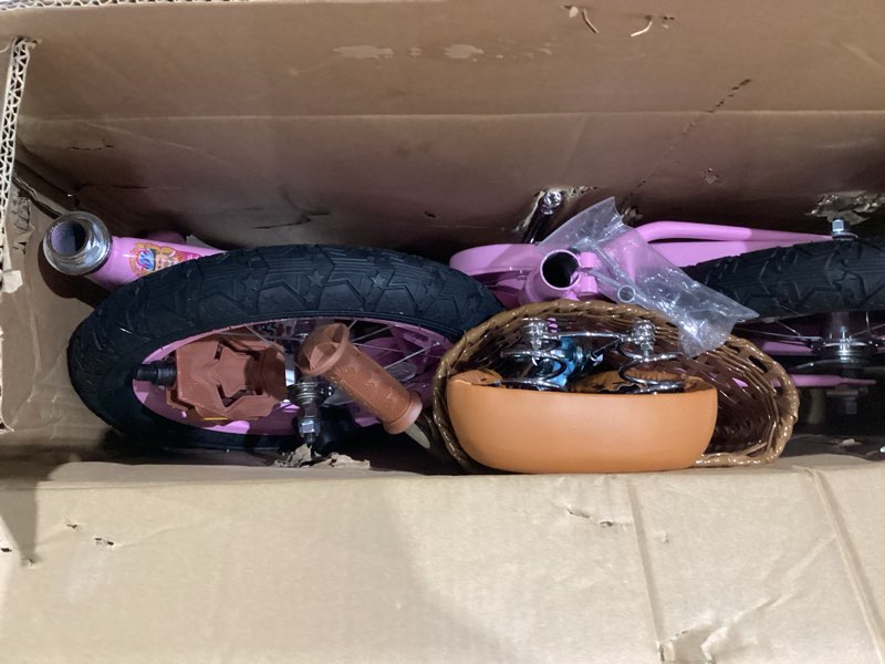 Condition photo showing Good Condition for joystar vintage kids bike with training wheels & basket, 12 14 16 18 20 24 inch kids bicycle for 2-14 years girls & boys (green, beige & pink)