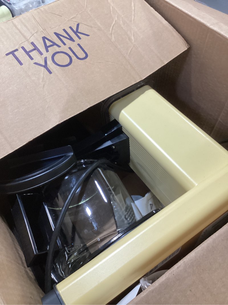 Condition photo showing As Is for technivorm moccamaster 53927 kbgv 10-cup coffee maker butter yellow, 40 ounce, 1.25l 10-cup butter yellow