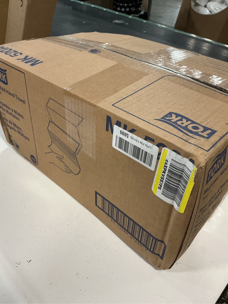 Condition photo showing New/Like New for tork multifold hand towel, natural, 100% recycled, fsc certified, compatible with h2 dispensers, 16 packs x 250 sheets (mk520a) tork h2 - multifold hand towels