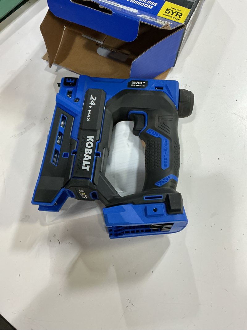 Condition photo showing Good Condition for kobalt xtr 20 -gauge 3/8-in medium crown finish stapler ( battery and charger not included )