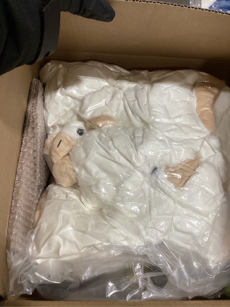 Condition photo showing Good Condition for One Silly Goose Birthday Decoration 10 Sets 12 Inch Soft Goose Stuffed Animal Hat Adoption Cards with Wood Table Decor Adopt Birthday Gifts(Green)