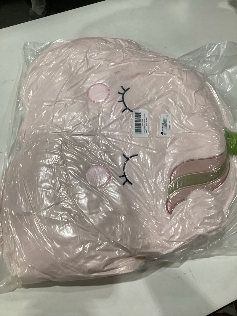Condition photo showing New/Like New for unicorn animal cushion - cute pillows chair pillow - pink gaming chair cushion cute - seat cushion for office chair - sitting pillows car seat pillow decor - plush pillows (uni)