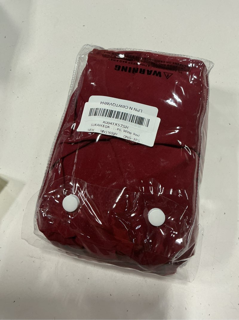 Condition photo showing Good Condition for waterproof 3-piece patio sofa cushion cover set - replacement covers for outdoor wicker furniture, bench & seat cushions with 4pcs throw pillow cover wine red 3pcs seat cushion cover 4pcs throw pillow cover