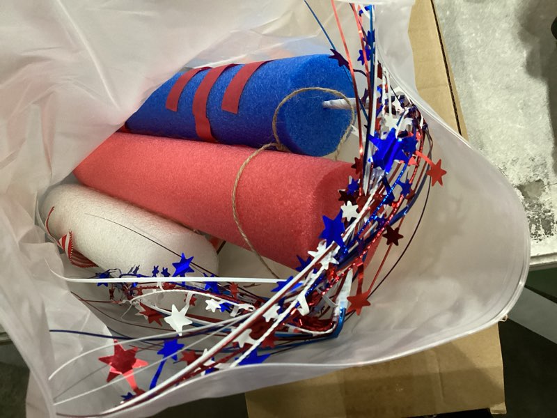 Condition photo showing Good Condition for 4th of july wreath for front door patriotic red white blue door hanger god bless american flag wreath independence day 250th anniversary decor for home porch window indoor outdoor americana decor