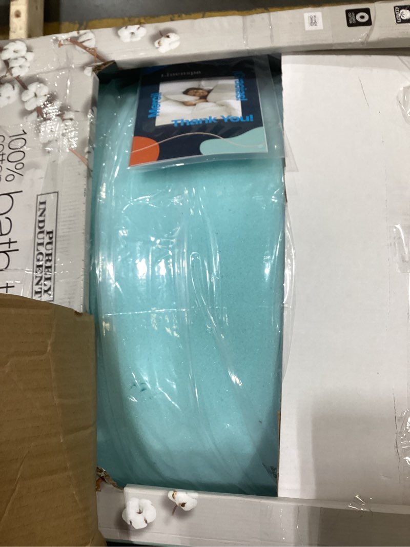 Condition photo showing Good Condition for linenspa memory foam mattress topper, queen size - 4 inch gel infused memory foam - plush feel - cooling and pressure relieving - certipur certified queen 4 inch classic gel
