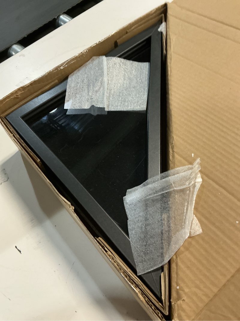 Condition photo showing Good Condition for americanflat small folded flag display case - fits folded 3x5' ceremonial flags (not for burial flag) - silhouette collection - display box for wall or tabletop - black