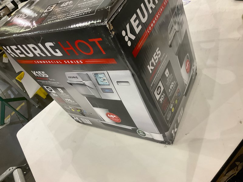 Condition photo showing As Is for Keurig K155 Office Pro Single Cup Commercial K-Cup Pod Coffee Maker, Silver