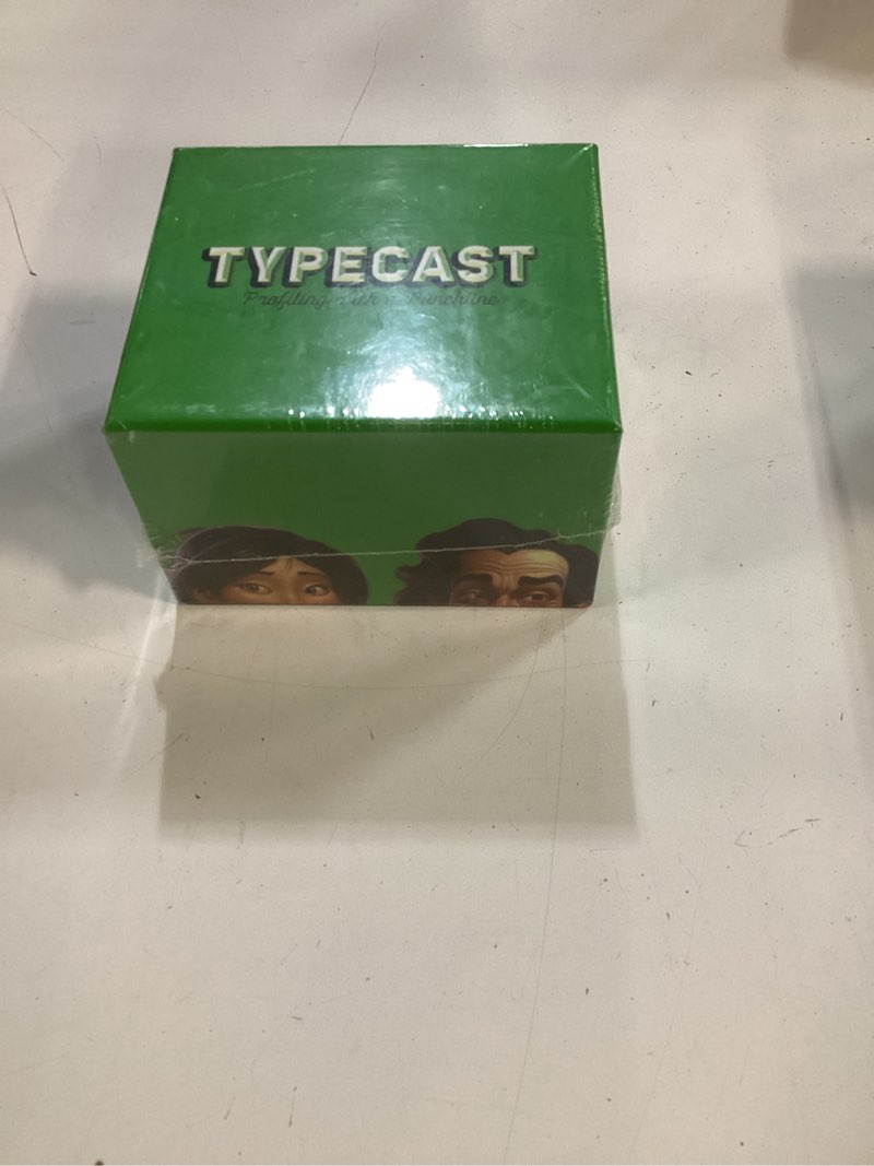 Condition photo showing New/Like New for typecast – profiling with a punchline – the hilariously edgy adult party game of stereotypes & socia