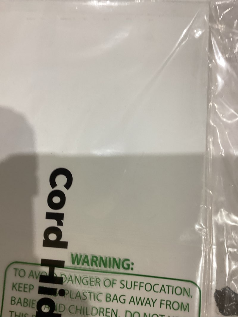 Condition photo showing As Is for Delamu Beige Cord Hider, 85in Cord Covers for 3-4 Wires on Wall, Beige Cable Hider Cable Management,