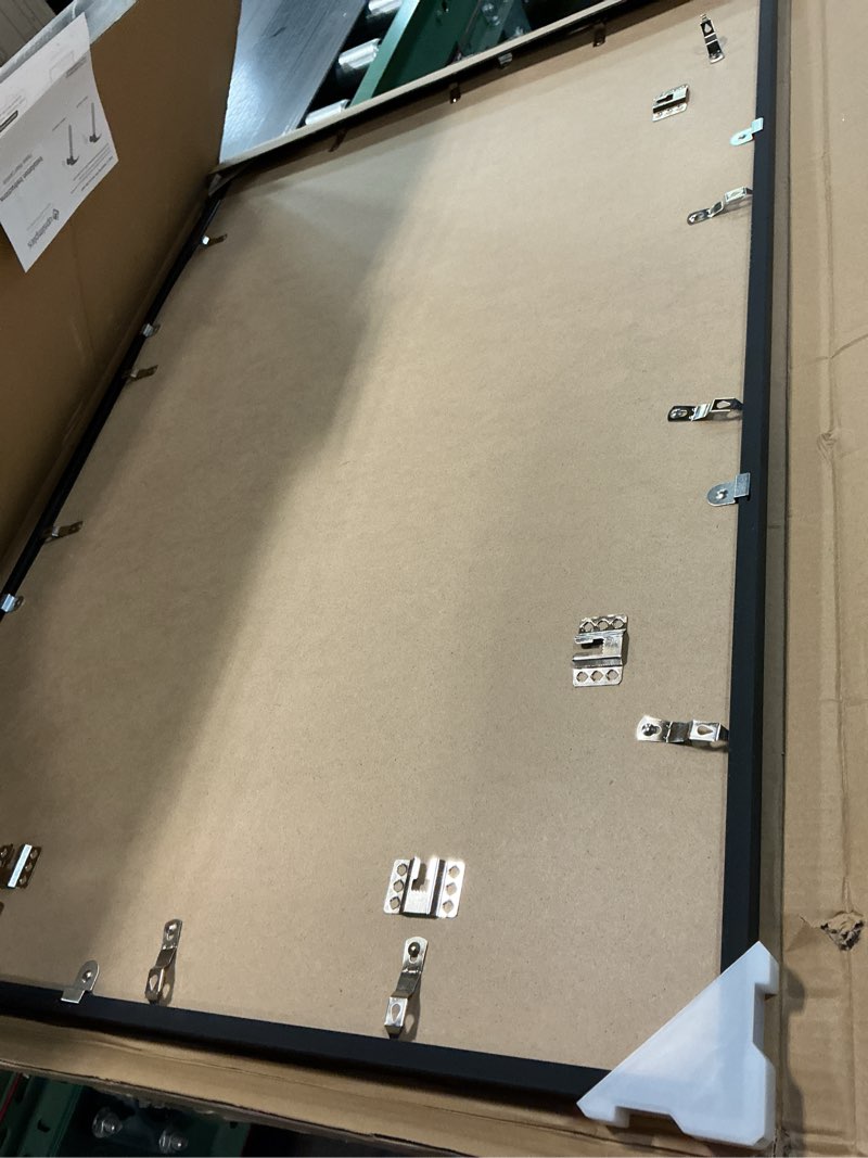 Condition photo showing Good Condition for upsimples 24x36 Poster Frame, Display Pictures 20x30 with Mat or 24 x 36 Without, Wall Hanging Picture Frames, Black, 1 Pack Black 24x36