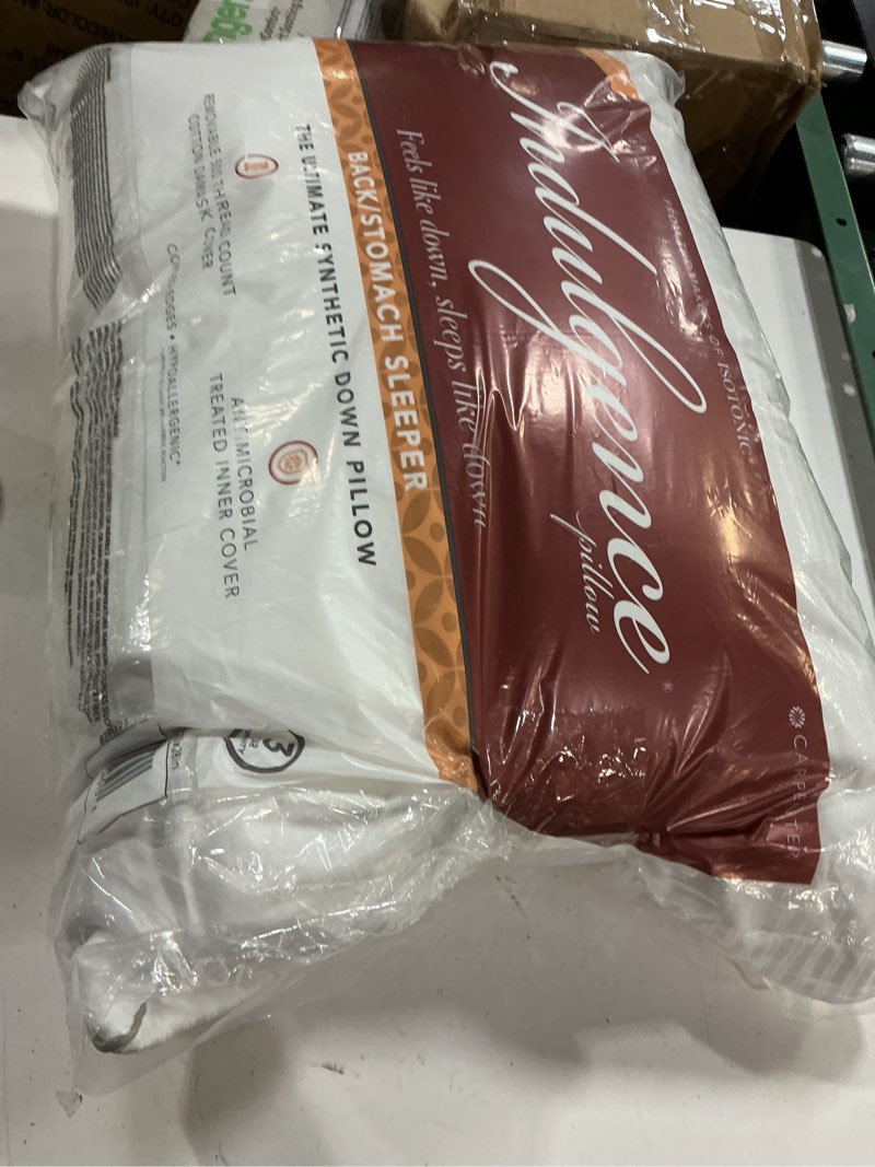 Condition photo showing Good Condition for isotonic indulgence synthetic down pillow | back & stomach sleeper (standard/queen)