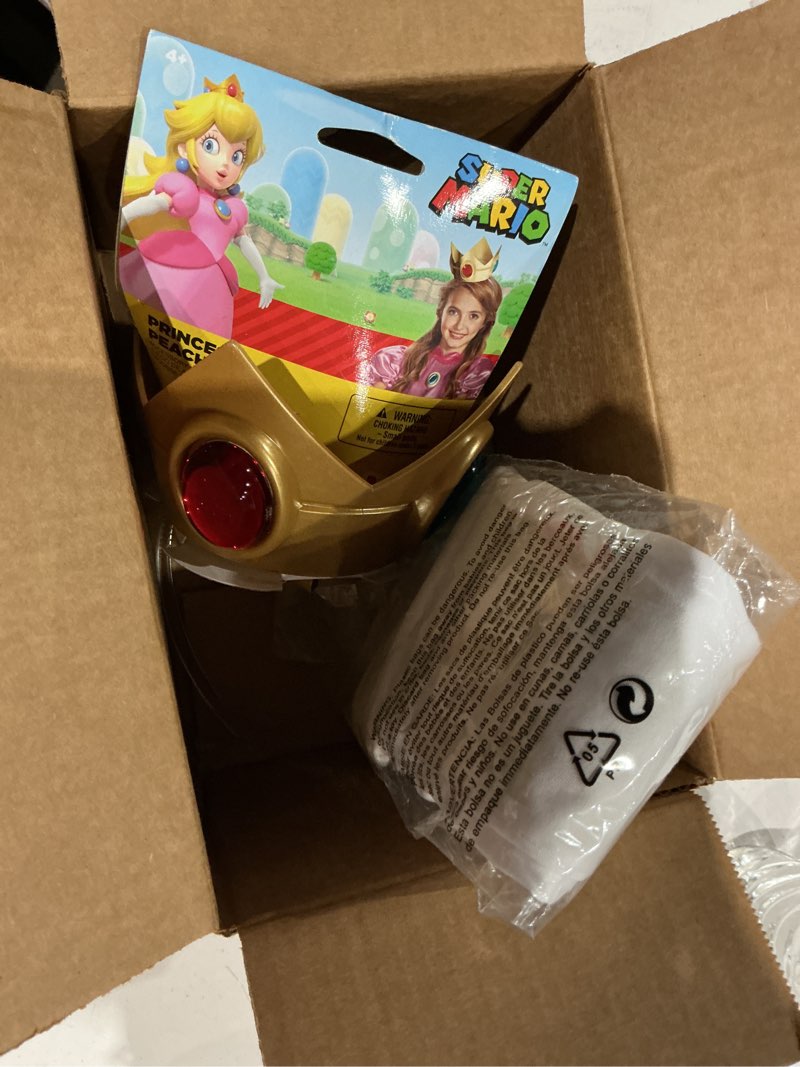 Condition photo showing Good Condition for disguise nintendo super mario brothers princess peach child accessory kit, one size child