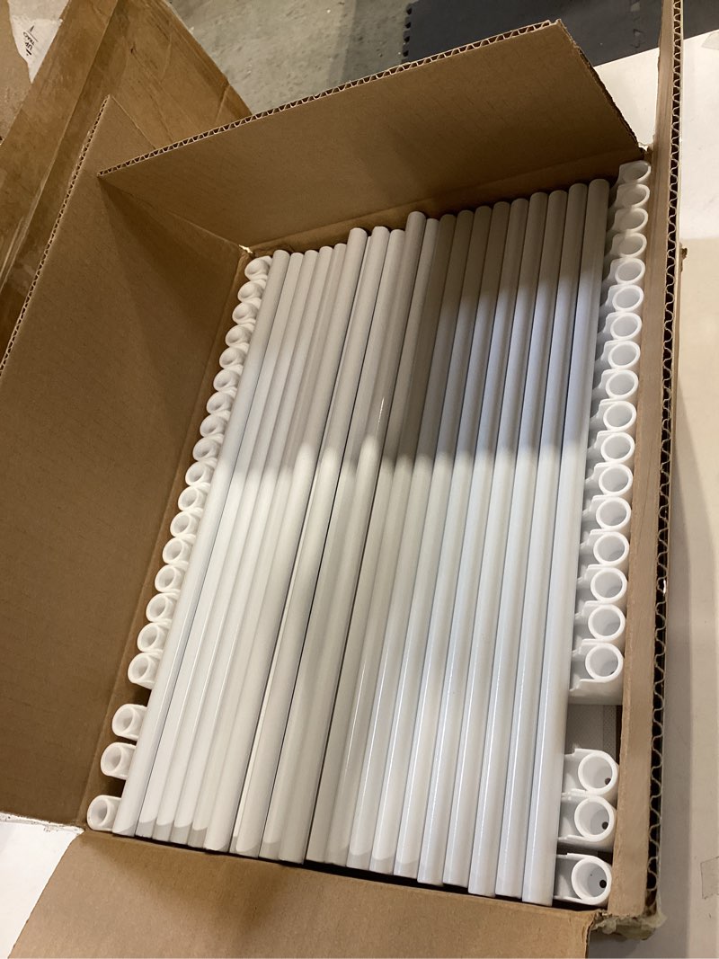 Condition photo showing Good Condition for kitsure shoe rack - 10-tier large capacity shoe organizer shelf with dust cover & side pockets, rust-proof metal shoe rack for closet, entrance, living room, 17.5" x 12.4" x 69.3", white white 17.5" x 12.4" x 69.3"
