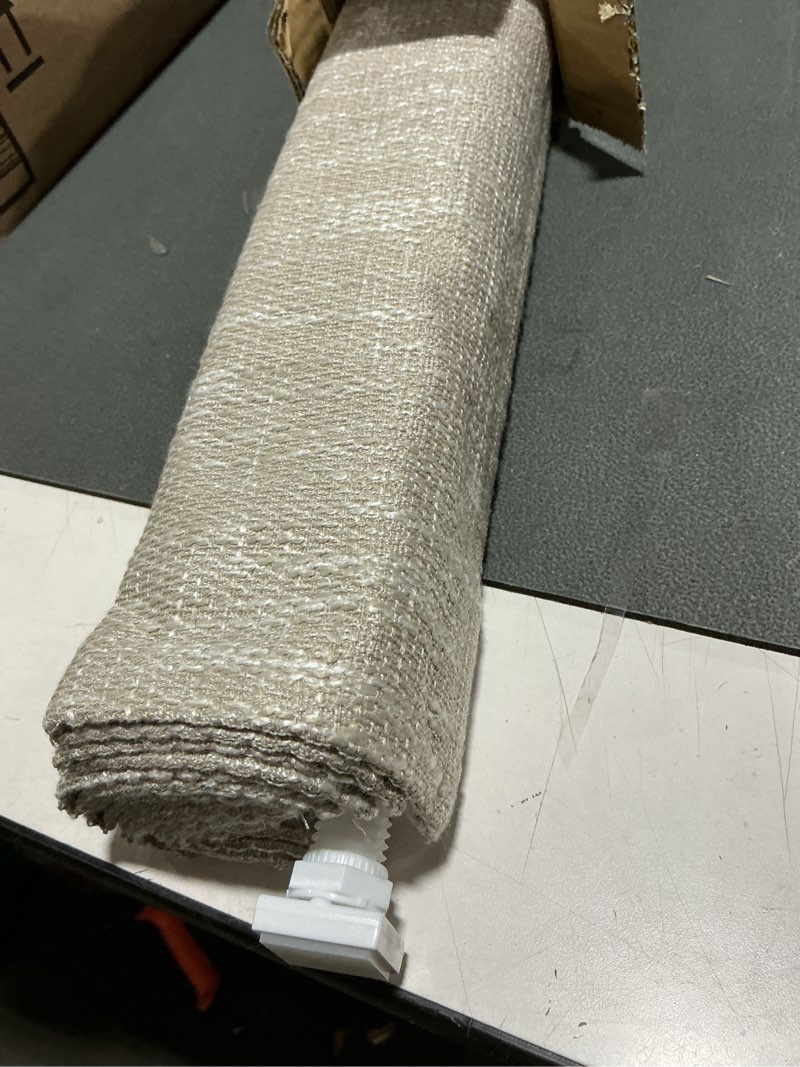 Condition photo showing Good Condition for no tools no drill cordless roman shades for indoor windows 100% blackout, for window size 31" w × 48" h beige beige 31" w × 48" h