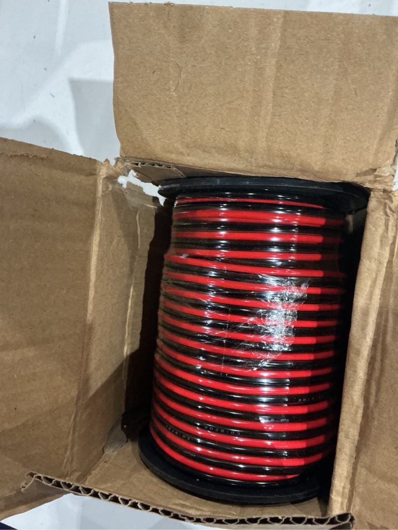 Condition photo showing Good Condition for viabrico 14awg 100ft electrical wire cable 2 conductors red black hookup led lighting strips flexible extension cord 14gauge copper clad aluminum 12v/24v dc 100ft 14awg