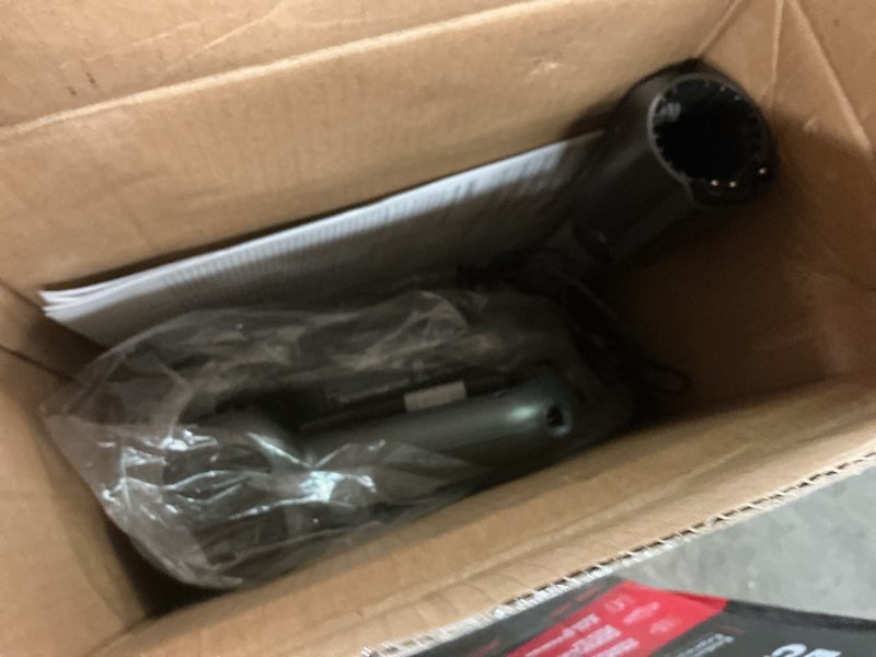 Condition photo showing As Is for excelerate bagless cordless washable filter stick vacuum for multi-surfaces in black