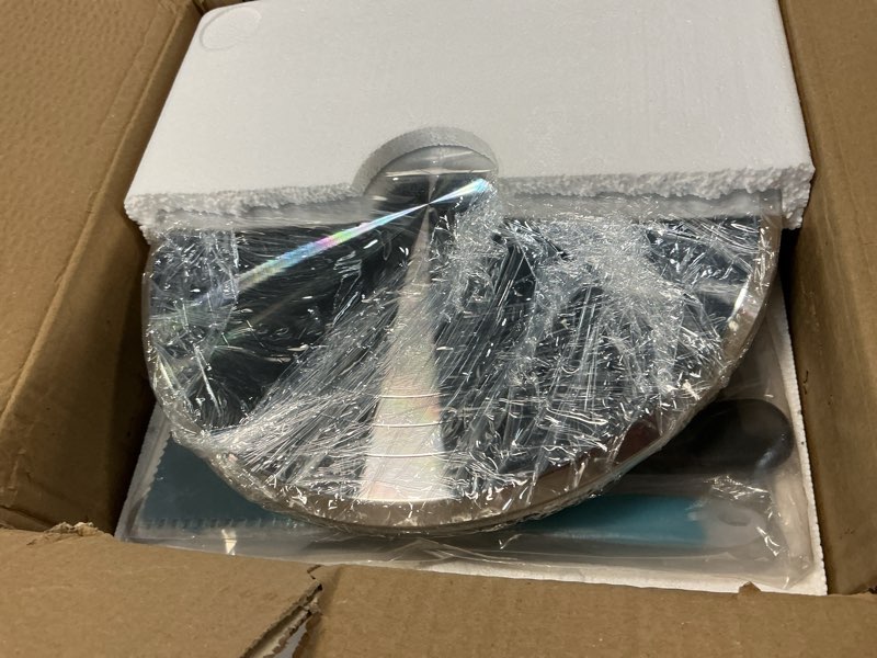 Condition photo showing Good Condition for kootek aluminium cake turntable set, baking tools with revolving 12" cake stand for decorating, 12.7" offset spatula, 3 stainless steel frosting icing smoother, cake serve cake decorating kit supplies silver