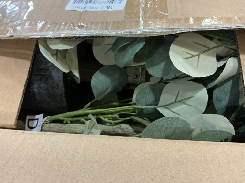 Condition photo showing New/Like New for Artificial Eucalyptus Tree,6Ft Tall Fake Potted Tree Silk Faux Eucalyptus Tree with Plastic Nursery Pot, Artificial Plants for Home Office Indoor Decor 2in