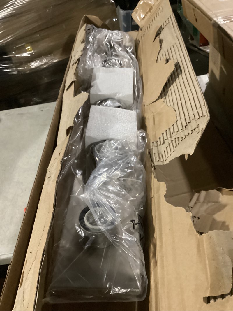 Condition photo showing As Is for kichler 625ni five light linear bath 30" brushed nickel