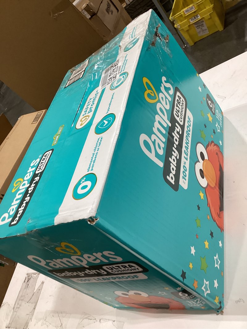 Condition photo showing New/Like New for pampers diapers - baby dry - size 6, 112 count, absorbent disposable infant diaper (packaging may vary) size 6 112