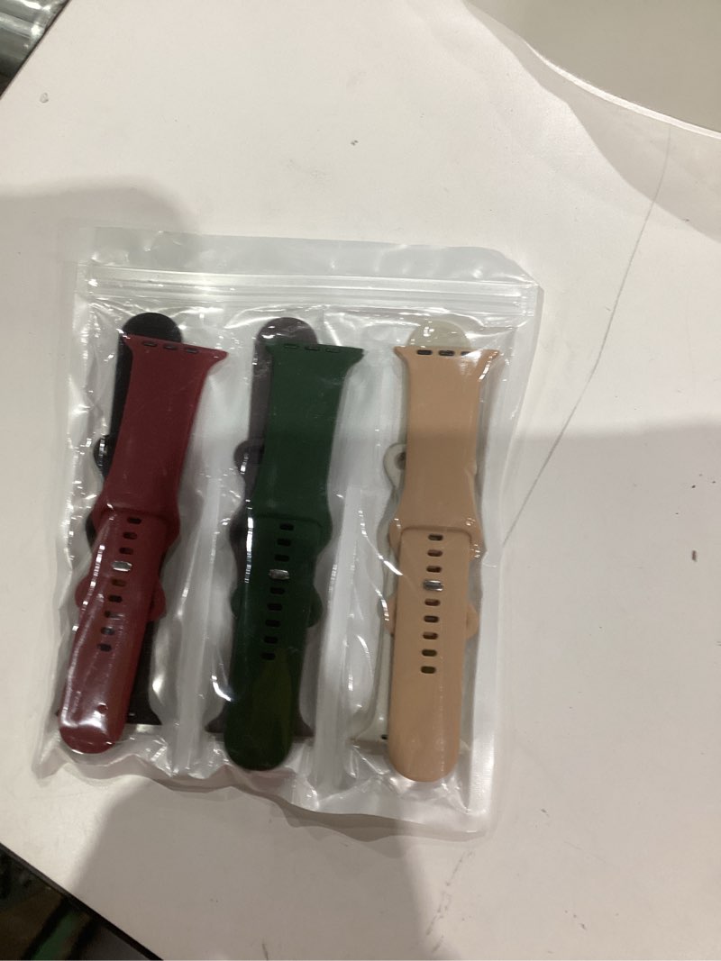 Condition photo showing New/Like New for Maledan 6 Pack Bands Compatible for Apple Watch Band 38mm 40mm 41mm 42mm 44mm 45mm 49mm Women Men, Breathable Silicone Sport Strap Replacement Band for iWatch Apple Watch Series 9 8 7 6 5 4 3 SE Ultra