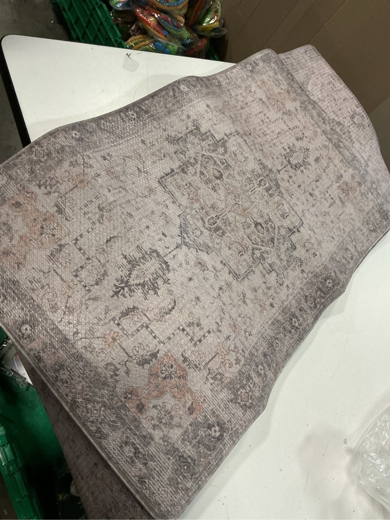 Condition photo showing Good Condition for genimo kitchen mats for floor 2pcs, washable anti fatigue mat for cushioned, 17.3"x47"+17.3"x30", waterproof kitchen rugs, non slip comfort standing mat rug for home, sink, laundry, soft rose taupe soft rose taupe 17.3"x47"+17.3"x30"--0.4 inches