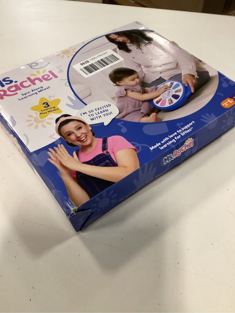 Condition photo showing New/Like New for Ms. Rachel Official Spin Along Learning Wheel with 3 Learning Play Modes, Educational Toys & Toddler Toys for Girls & Boys Ages 1-3+