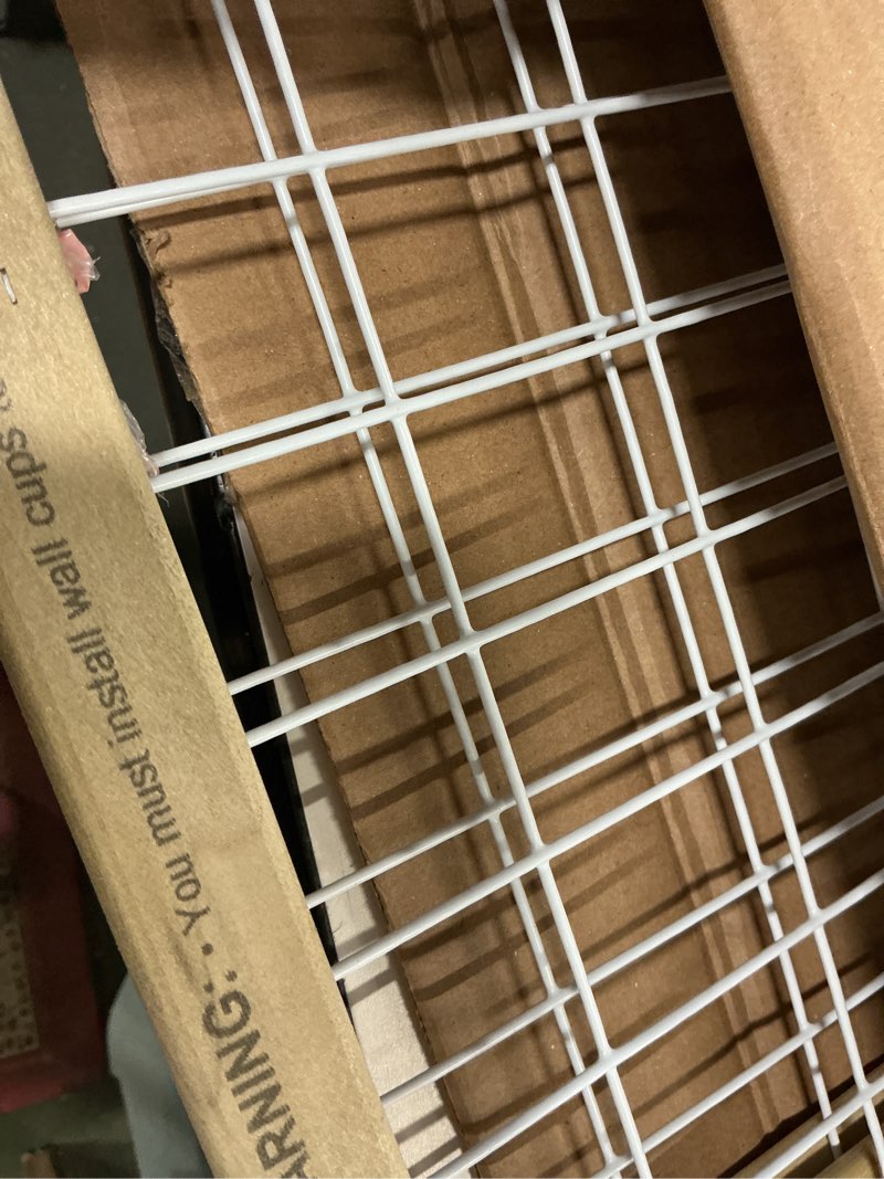 Condition photo showing Good Condition for Wide Wire Mesh Pet Gate-Color:White