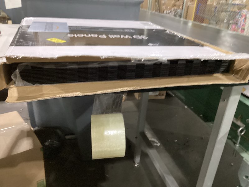 Condition photo showing Good Condition for Art3d Slat Wall Panel, 3D Fluted Textured Panel 12-Tile 19.7 x 19.7in. - Cover 32 Sq.Ft., Black