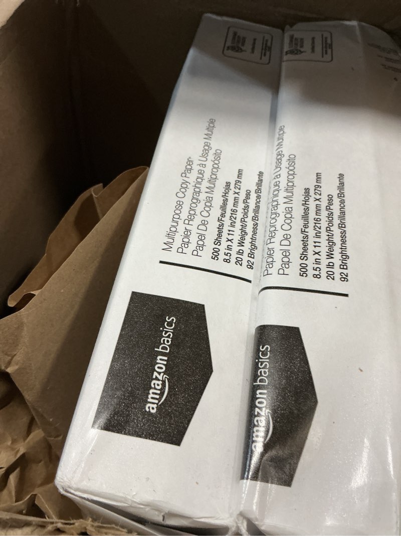 Condition photo showing New/Like New for Amazon Basics Multipurpose Copy Printer Paper, 8.5" x 11", 20 lb, 10 Reams, 5000 Sheets, 92 Bright, White