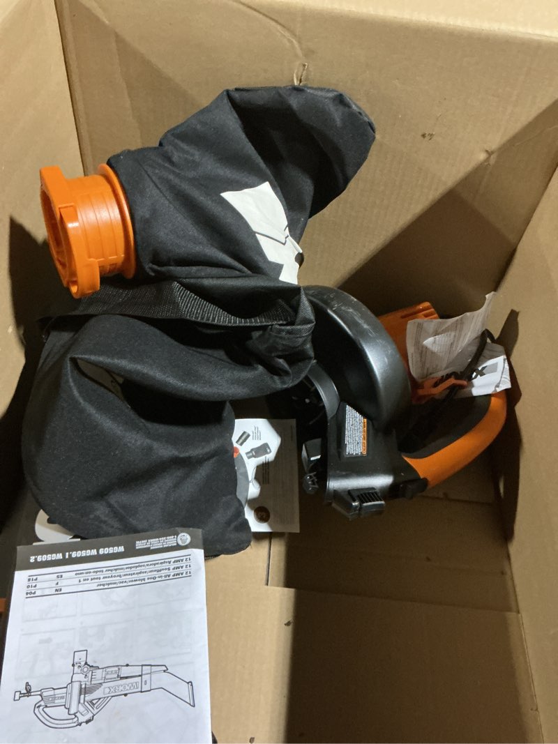 Condition photo showing As Is for WORX WG583 40V Cordless Leaf Blower, 3 in 1 Blowers for Lawn Care with Vacuum & Mulcher, Electric Blower with Brushless Motor & 2 Speed Control, 2 Batteries & Charger Included 210MPH 40V 3 in 1 w/(2)4.0 Ah Batteries