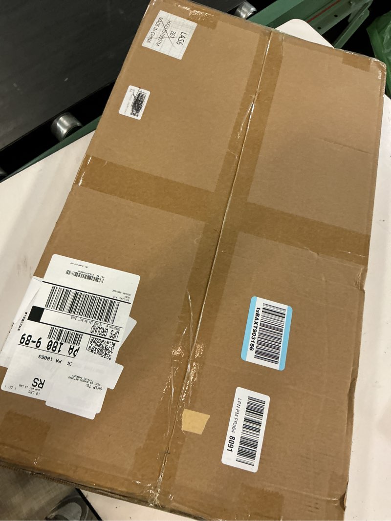 Condition photo showing Good Condition for height adjustable standing desk converter, keyboard riser for stand up desk riser, computer keyboard stand for desktop, ergonomic sit stand computer workstations black size 23.6 inch