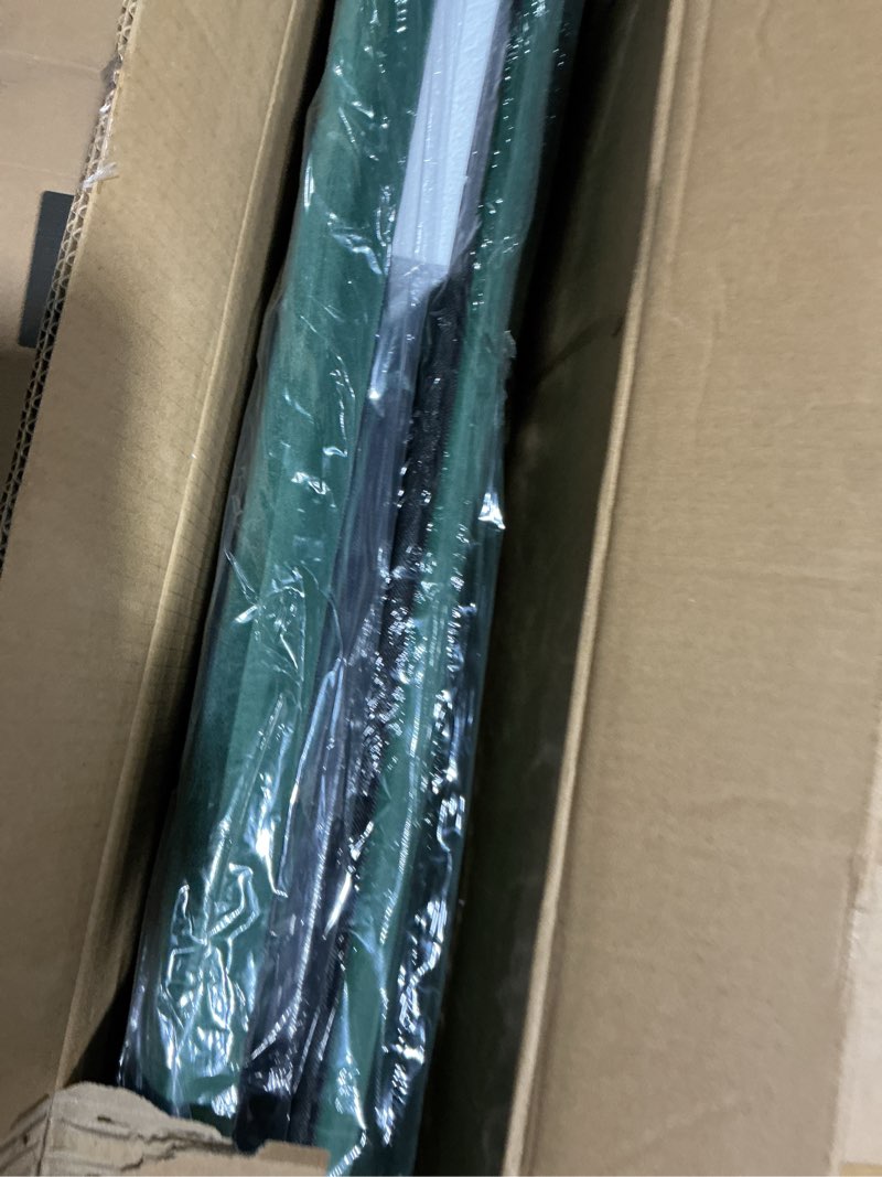 Condition photo showing Good Condition for (Similar to) BarnFurin Full Size Bed Frame with Headboard, Boucle Upholstered Platform Bed Frame, Soft Rounded Corners, No Box Spring Required, Non-Slip and Noise-Free, Easy Assembly, Green Full Green