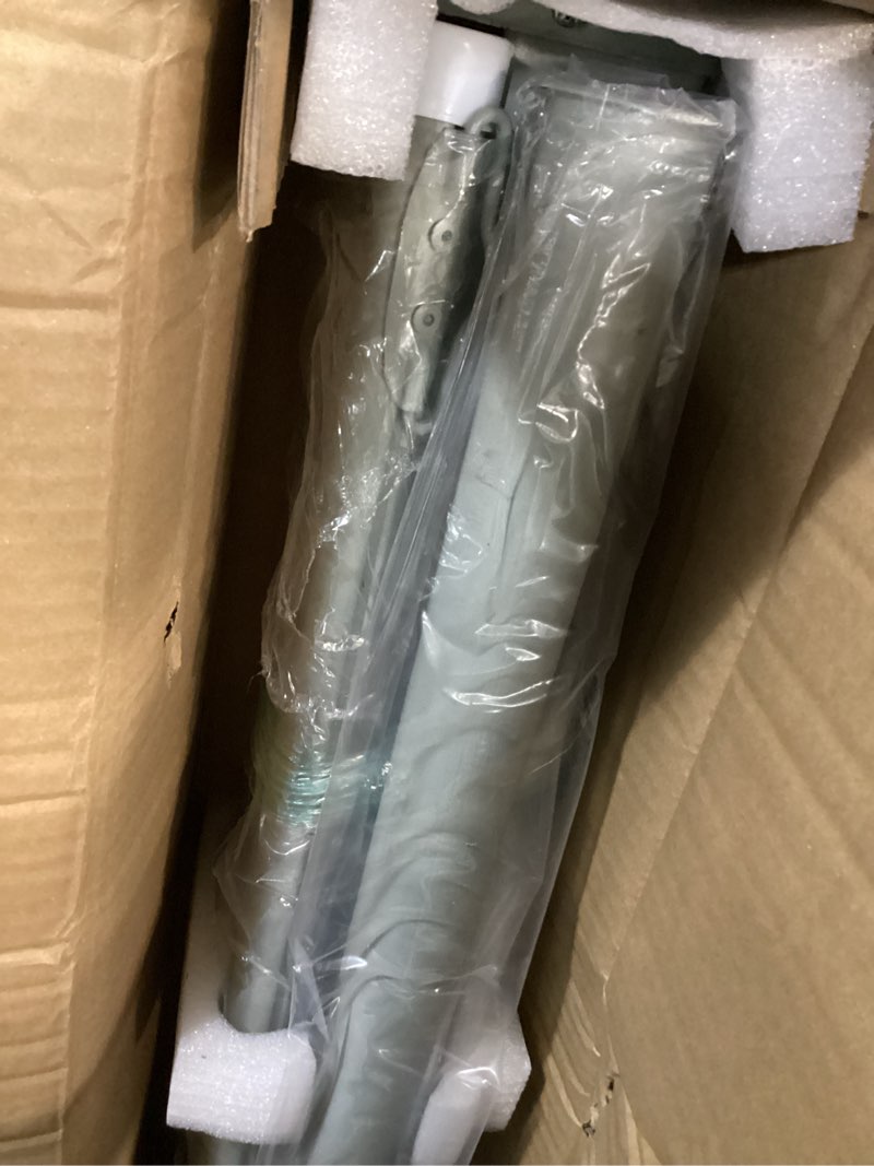 Condition photo showing Good Condition for vidaxl side awning cream screen, gray stand polyester with pu coating, iron 39.4 x 118.1 in cream