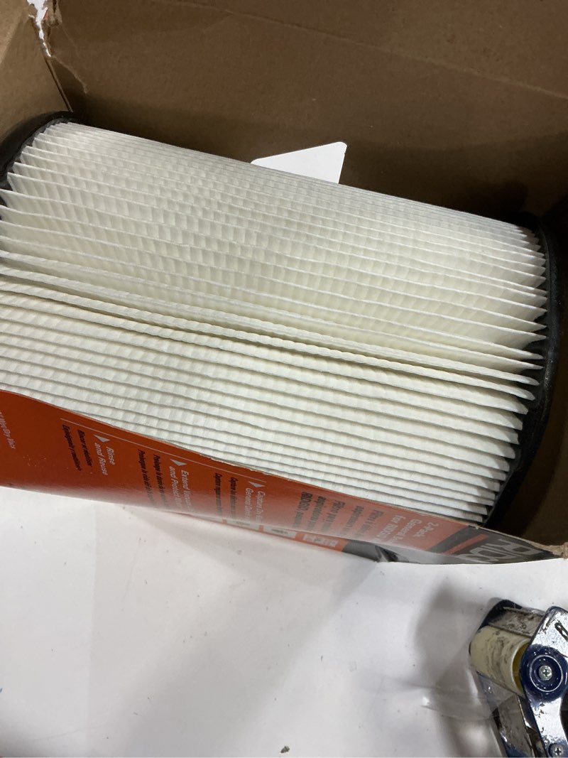 Condition photo showing New/Like New for ridgid vf4200 genuine replacement 1-layer everyday dirt wet/dry vac filter for ridgid 5-20 gallon vacuums (2 pack vf4000)
