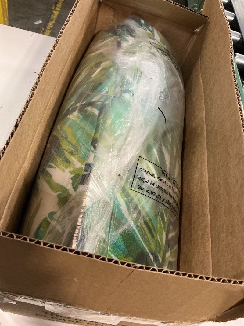 Condition photo showing Good Condition for magpie fabrics indoor outdoor bench cushion 42"x18", non-slip tufted long seat pads, patio loveseat cushion for window, garden, swing, settee - green palm leaves a green palm leaves 42 x 18 x 5 in