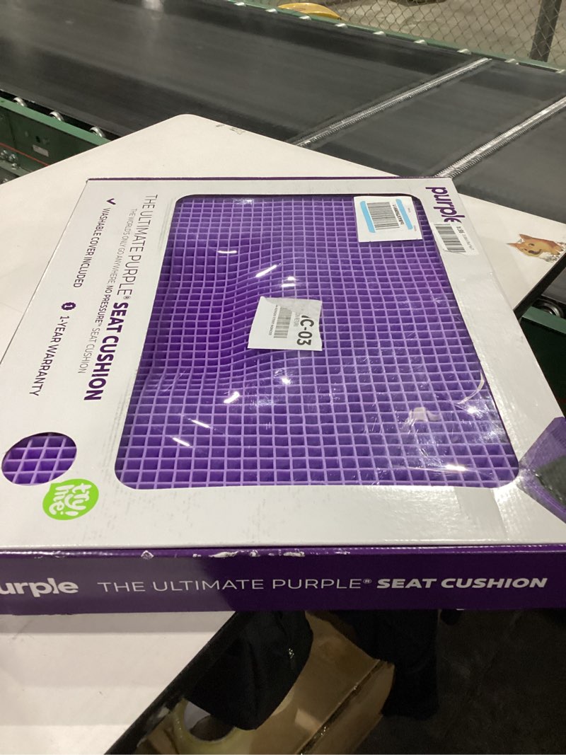 Condition photo showing New/Like New for Purple Ultimate Seat Cushion | Pressure Reducing Grid Designed for Ultimate Comfort | Designed for Gaming | Made in the USA