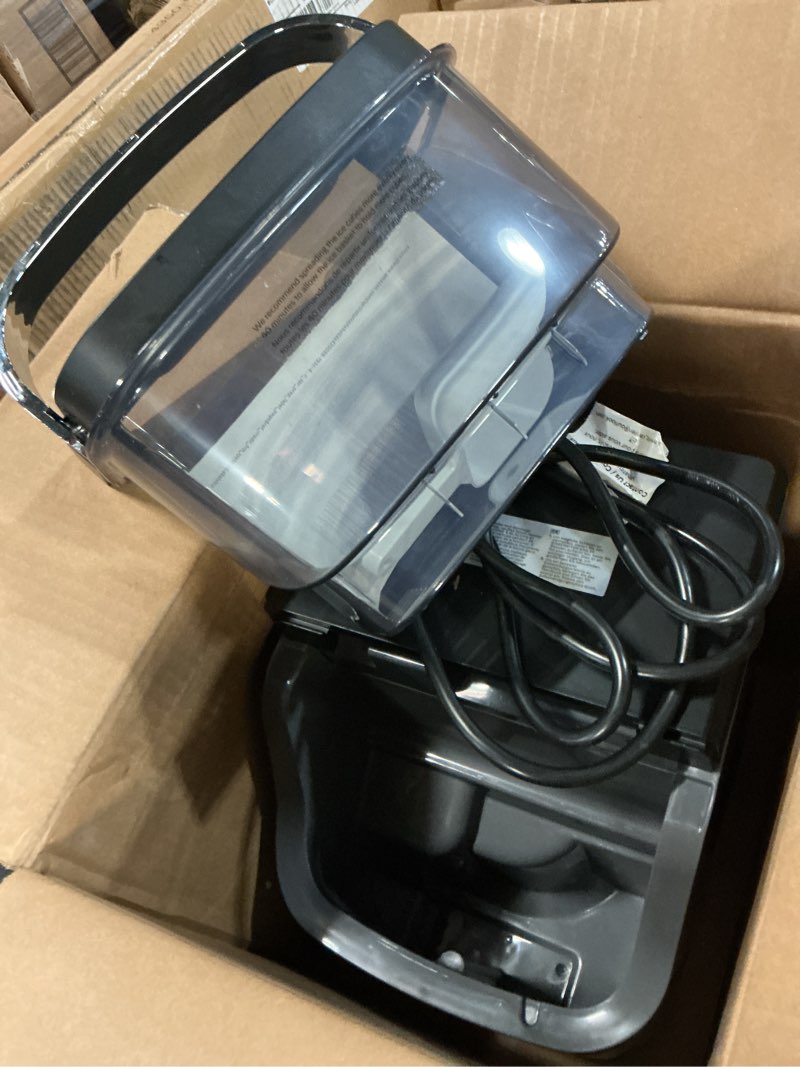 Condition photo showing Good Condition for Silonn Nugget Ice Maker Countertop, Ice Basket with Handle, Quiet Operation & Self Cleaning Ice Machine, Chewable Ice, 33 lbs/24H, Portable Pellet Ice Maker with Scoop for Home, Kitchen and Office Stainless Steel Nugget Ice-33 lbs