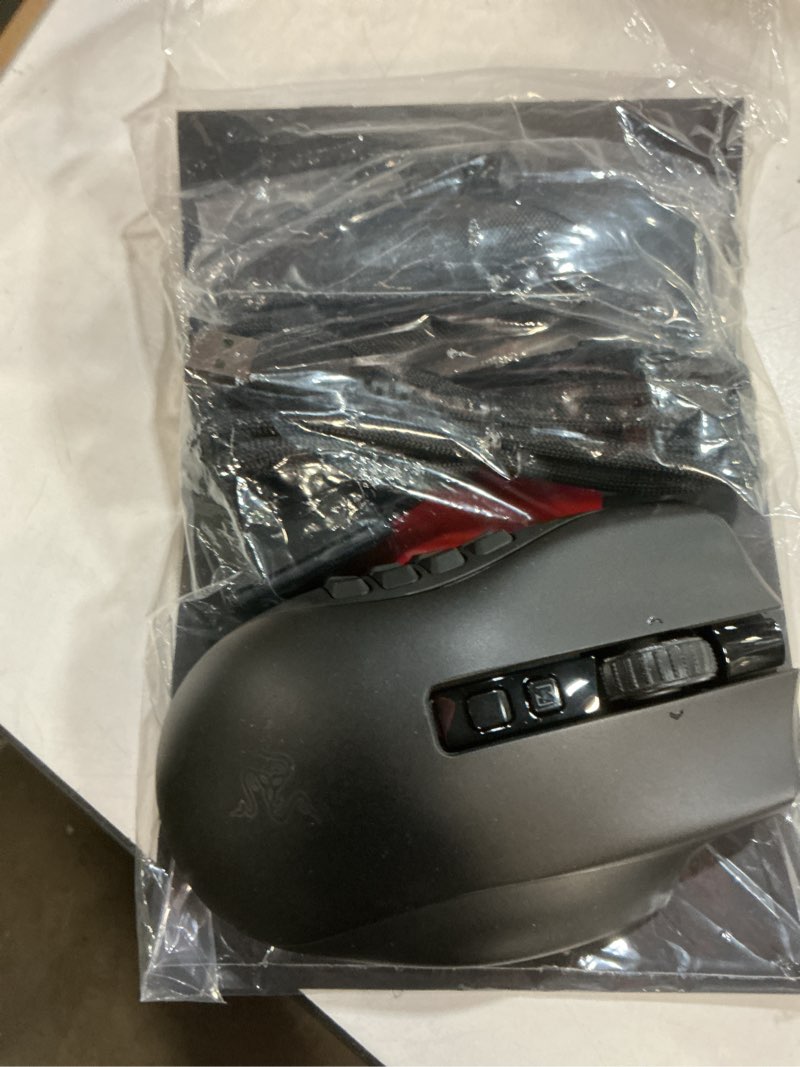 Condition photo showing Good Condition for Razer Naga V2 Pro Wireless Gaming Mouse: Interchangeable Side Plate w/ 2, 6, 12 Button Configurations - Focus+ 20K DPI Optical Sensor - Fastest Gaming Mouse Switch - Chroma RGB Lighting (Renewed)