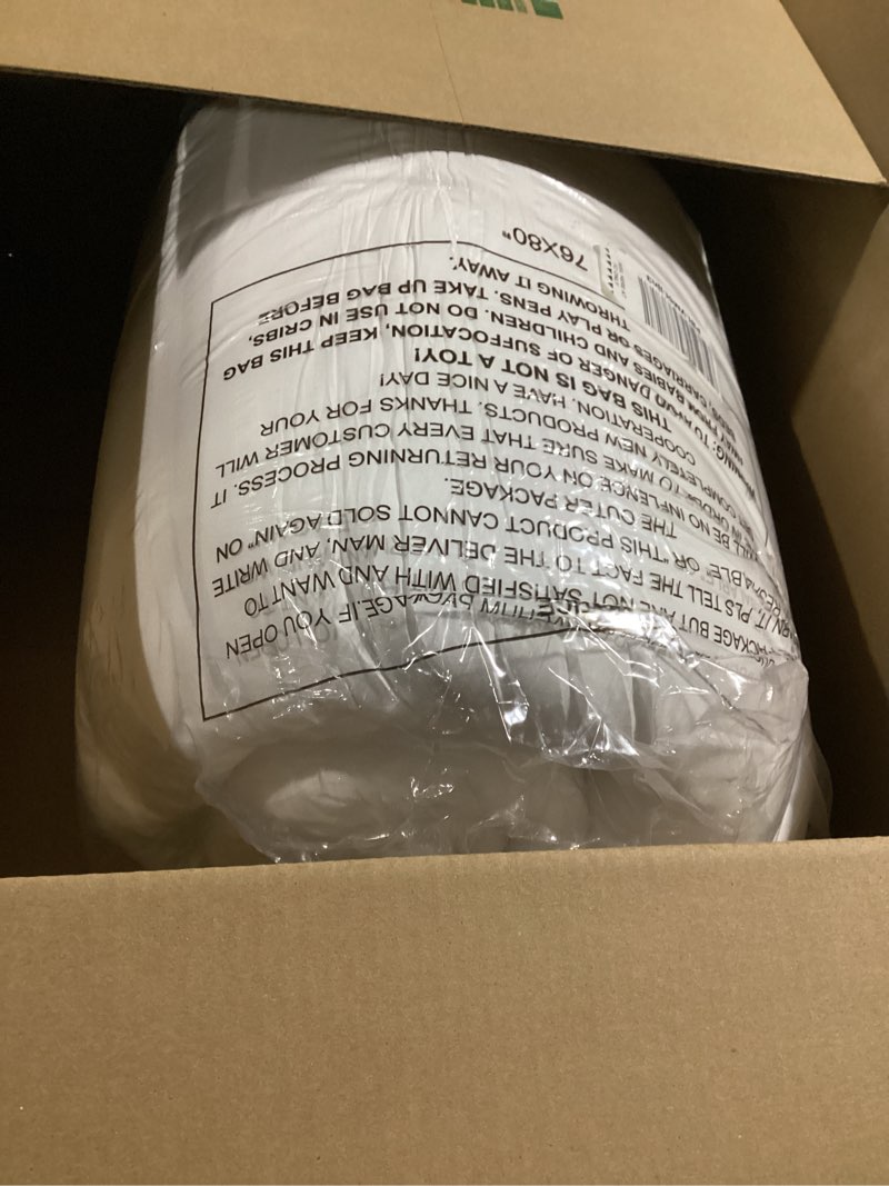 Condition photo showing Good Condition for ELEMUSE King Mattress Topper for Back Pain, Extra Thick Mattress Pad Cover, Plush Soft Pillowtop with Elastic Deep Pocket, Overfilled Down Alternative Filling White King