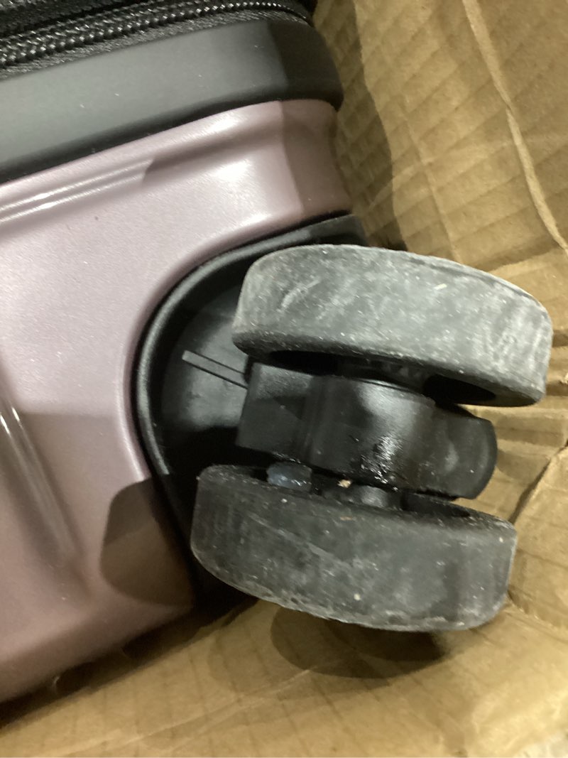 Condition photo showing As Is for tolino checked luggage sets 2 piece (20 inch/24 inch) luggage, abs+pc hardshell carry ons suitcase lightweight carry-on travel luggage with spinner wheels & tsa lock rose gold 2 sets(20inch/24inch)