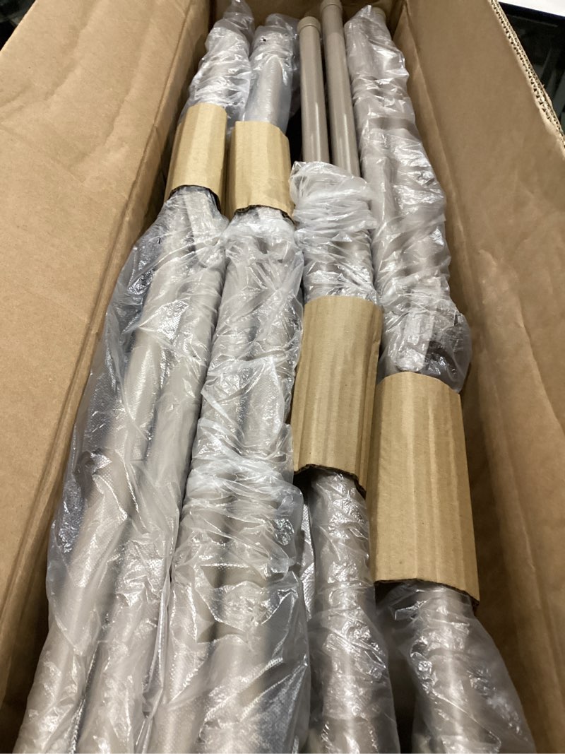 Condition photo showing As Is for DUMOS 4 Pack Leather Padded Folding Chair, Indoor Outdoor Portable Stackable Commercial Seat with Steel Frame, Capacity for Home, Office, Party, Comfy, Kahki Kahki 4Pack