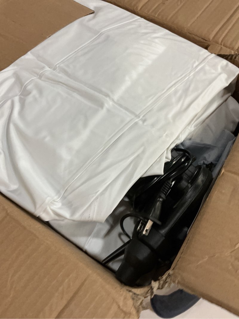 Condition photo showing As Is for White Bounce House for Kids 2-8 Indoor Bouncy Castle with Pump Toddler Bounce House PVC Waterproof Materials Easy to Clean Outdoor Toddler Toys 68 x 68 x 58.2 inch (with Ball Pit)