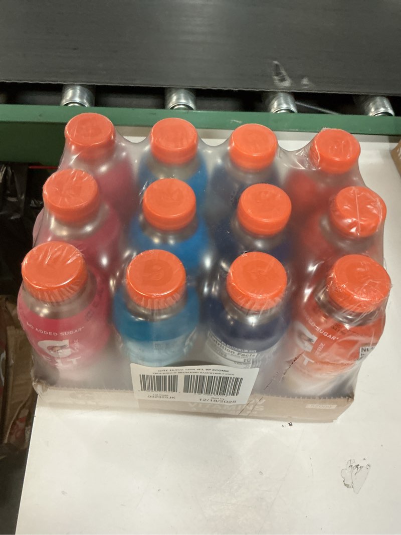 Condition photo showing New/Like New for (BBD 12/18/25). Gatorade Fit Electrolyte Beverage  Healthy Real Hydration  New 2.0 4 Flavor Variety Pack  16.9.oz Bottles (12 Pack)