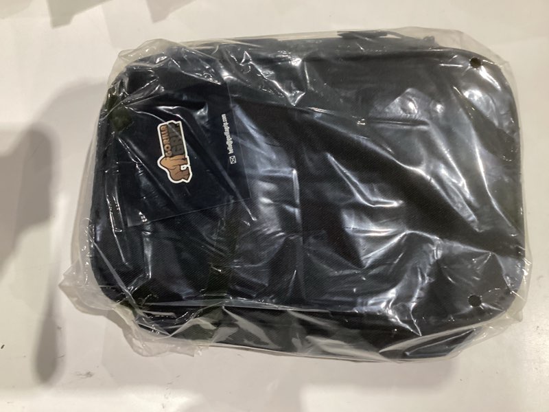 Condition photo showing New/Like New for GORILLA GRIP Reusable Insulated Lunch Box Bag for Women Men, Large Leakproof Soft Cooler Bags, Multiple Compartments, Mesh Pockets, Adjustable Strap, Food Tote Keeps Drinks Cold, 8L, 10x9, Black 8L Black