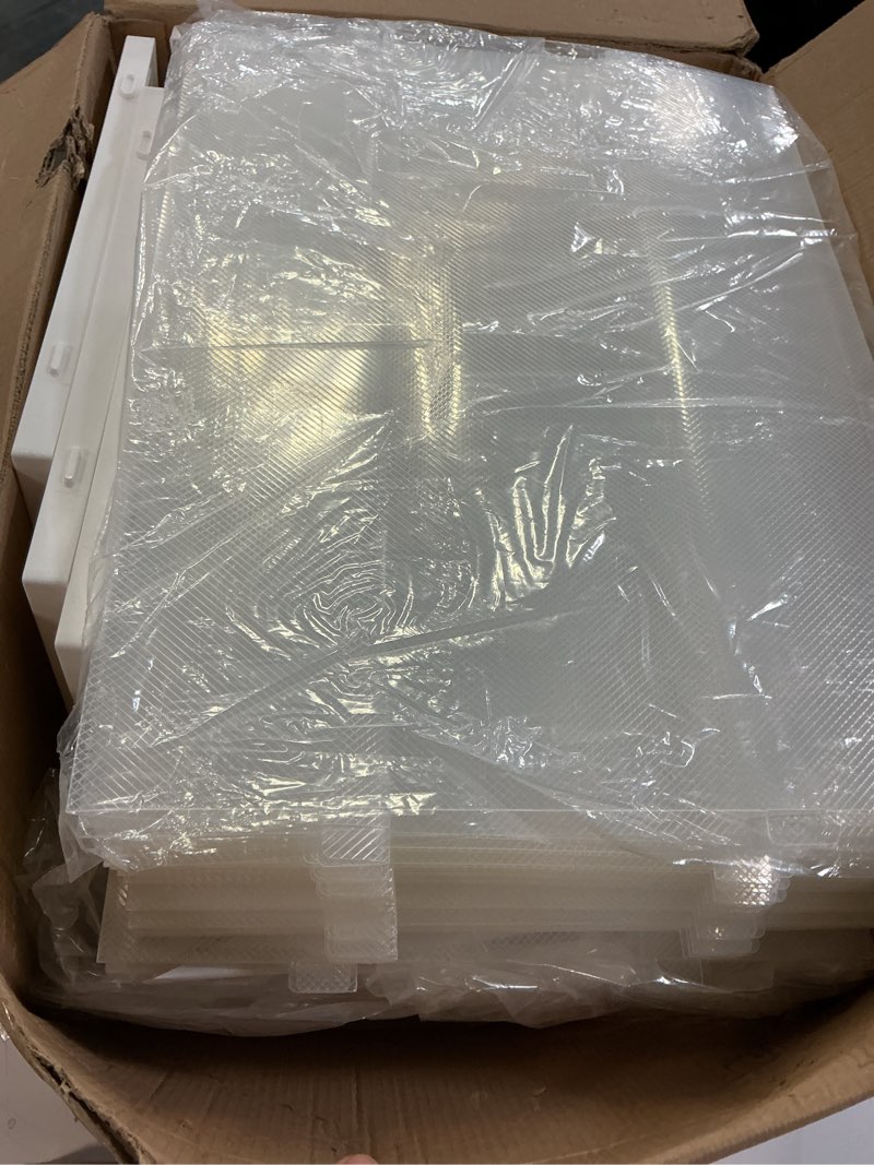 Condition photo showing Good Condition for Pinkpum XXL Larger Shoe Storage Boxes Fit Size 14, Clear Plastic Stackable Shoe Organizer 12 Pack Sneaker Storage for Sneakerheads Shoe Containers XX-Large White