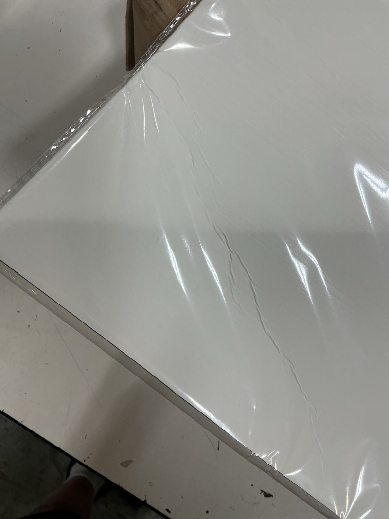 Condition photo showing As Is for 2 pack trifold poster board 36" x 24", white corrugated project boards for science fairs, school projects, event displays