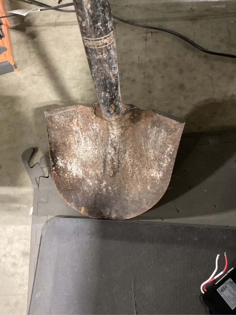 Condition photo showing As Is for digging shovel