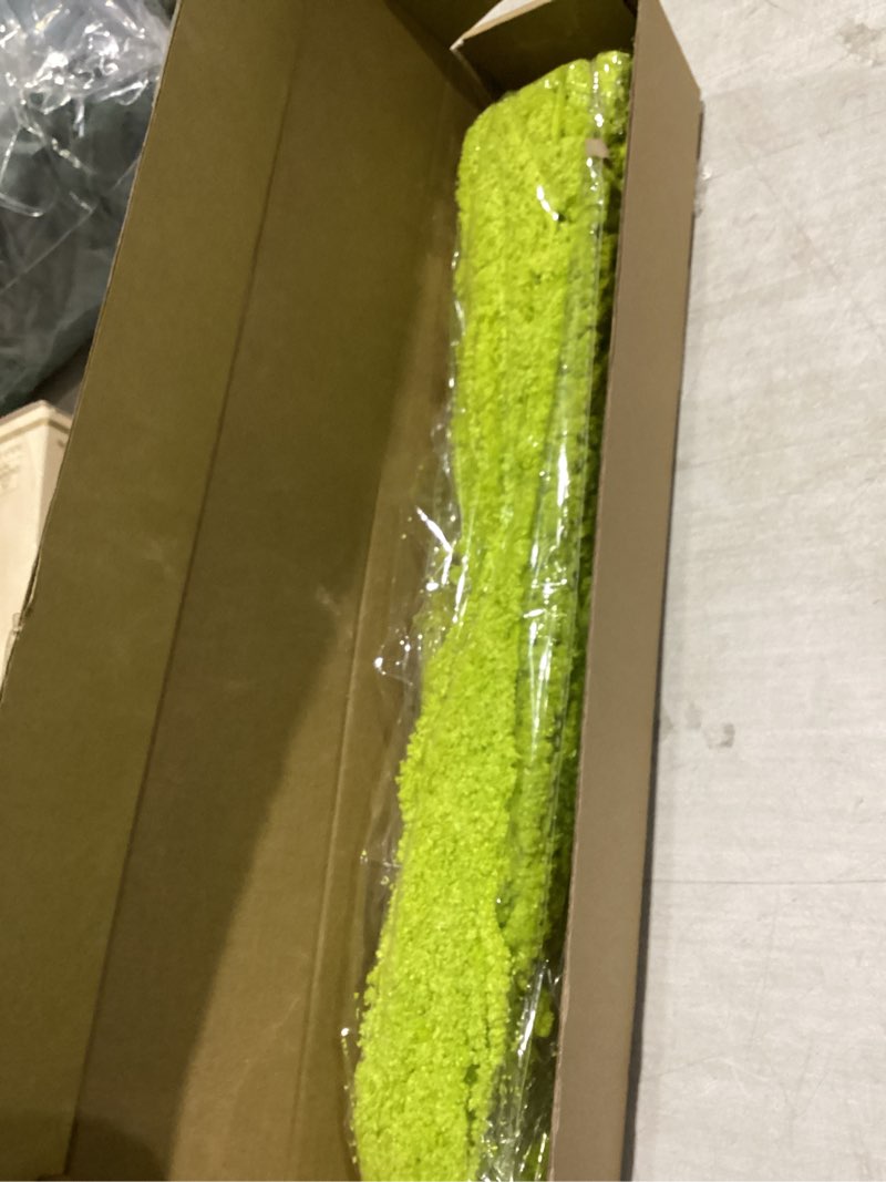 Condition photo showing New/Like New for 5Pcs Dried Amaranthus Hanging Flowers, 23" Neon Green Preserved Natural Wisteria for Wedding Arch, Fall Thanksgiving, Table Centerpiece, Wall Hanging Lover Tears, Floral Arrangement, Farmhouse Decor