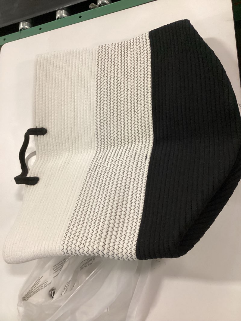 MAXONA round laundry basket black white 2410AP-LB-WGBx15